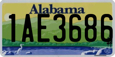 AL license plate 1AE3686