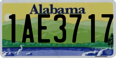 AL license plate 1AE3717