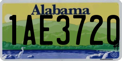 AL license plate 1AE3720