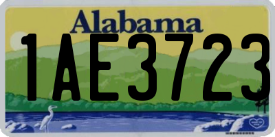 AL license plate 1AE3723