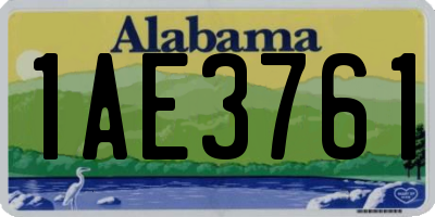 AL license plate 1AE3761