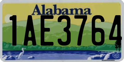 AL license plate 1AE3764