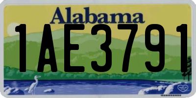 AL license plate 1AE3791