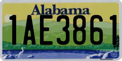AL license plate 1AE3861