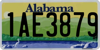 AL license plate 1AE3879
