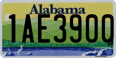 AL license plate 1AE3900