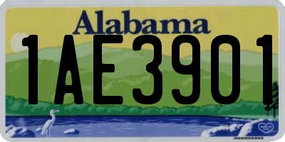 AL license plate 1AE3901