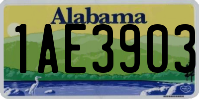 AL license plate 1AE3903