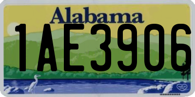 AL license plate 1AE3906