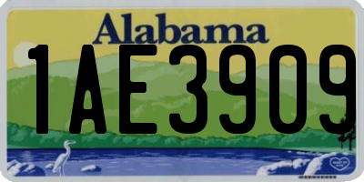 AL license plate 1AE3909