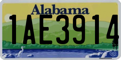 AL license plate 1AE3914