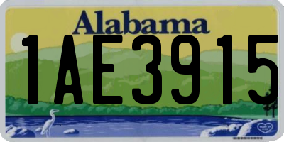 AL license plate 1AE3915