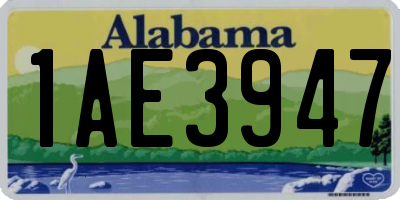 AL license plate 1AE3947