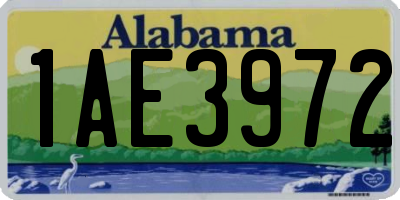 AL license plate 1AE3972