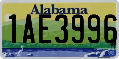 AL license plate 1AE3996