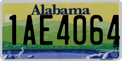 AL license plate 1AE4064
