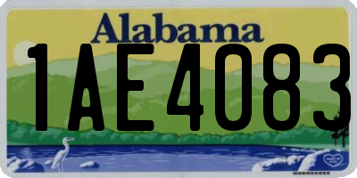 AL license plate 1AE4083
