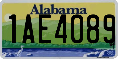 AL license plate 1AE4089