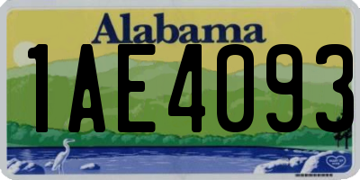 AL license plate 1AE4093