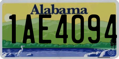 AL license plate 1AE4094
