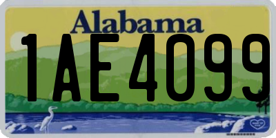 AL license plate 1AE4099