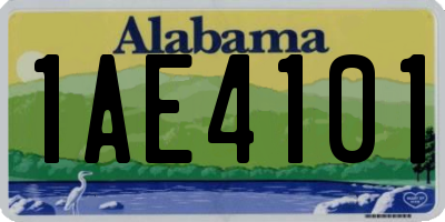 AL license plate 1AE4101
