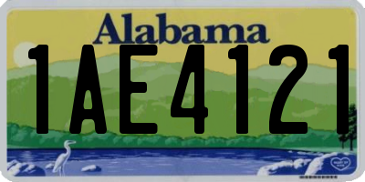 AL license plate 1AE4121