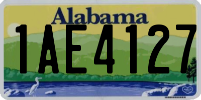 AL license plate 1AE4127
