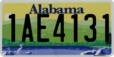 AL license plate 1AE4131