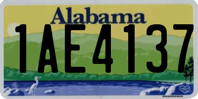 AL license plate 1AE4137