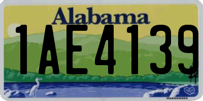 AL license plate 1AE4139