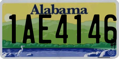 AL license plate 1AE4146