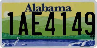 AL license plate 1AE4149