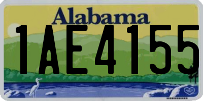 AL license plate 1AE4155