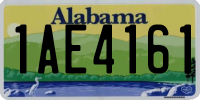 AL license plate 1AE4161