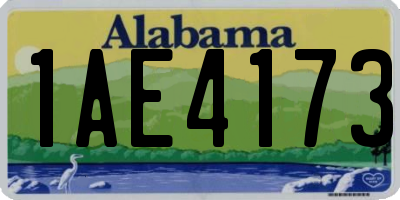 AL license plate 1AE4173