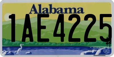 AL license plate 1AE4225