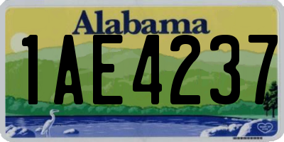 AL license plate 1AE4237