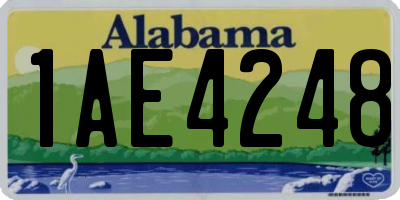 AL license plate 1AE4248