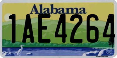 AL license plate 1AE4264