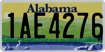 AL license plate 1AE4276