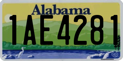 AL license plate 1AE4281