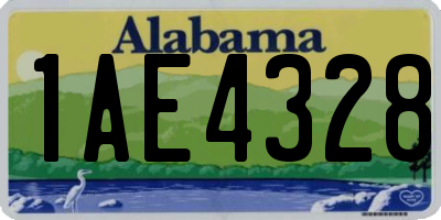 AL license plate 1AE4328