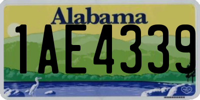 AL license plate 1AE4339