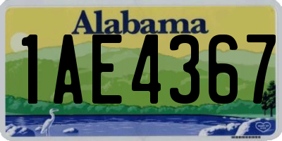 AL license plate 1AE4367