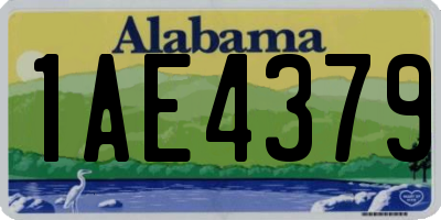 AL license plate 1AE4379
