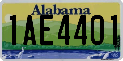 AL license plate 1AE4401