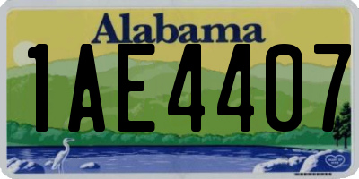 AL license plate 1AE4407