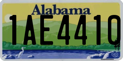 AL license plate 1AE4410
