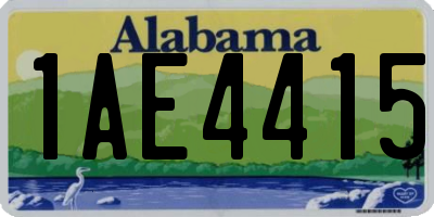 AL license plate 1AE4415